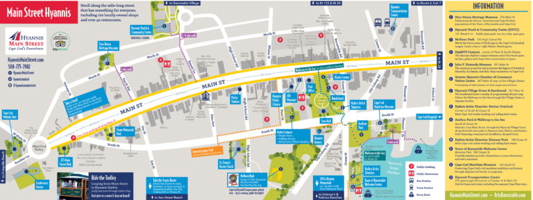 Main Street Hyannis Map - Hyannis Main Street Business Improvement District